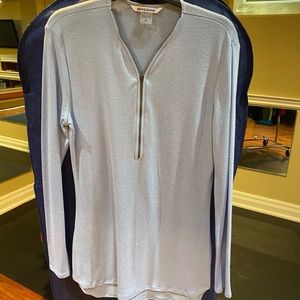 Long Sleeve Women's Sweater with Zipper Detail